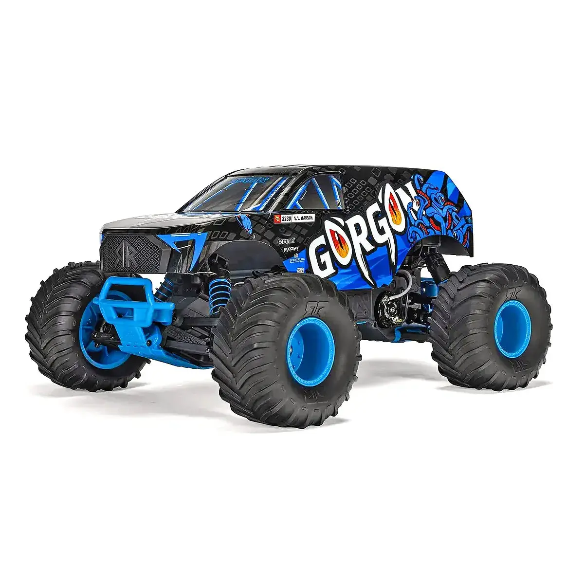 Arrma Gorgon Mega 550 Rc Monster Truck Electric 2Wd 1/10 Scale Rtr (Blue) 1