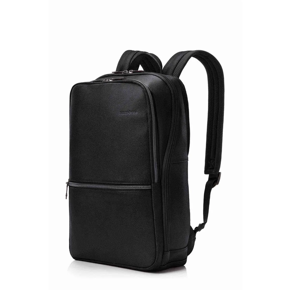 Samsonite Classic Leather Slim Backpack (Black) 1