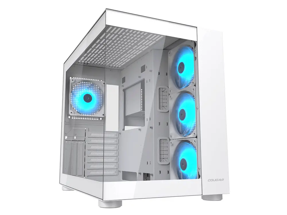 Cougar Fv150 Rgb Dual Chamber Atx Mid-Tower Case - White 1