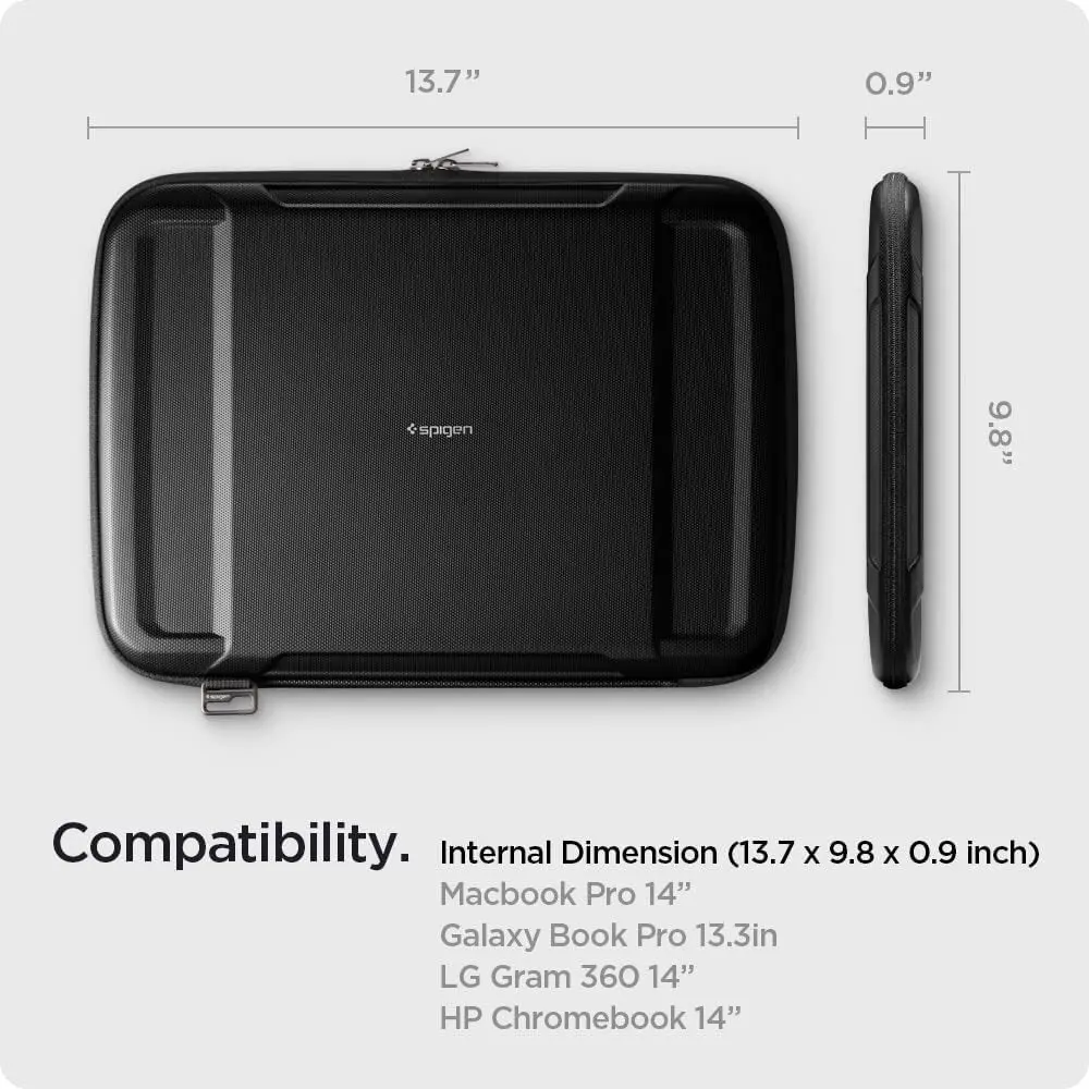 Spigen Macbook Pro 14" Rugged Armor Pro Case (Black) 2
