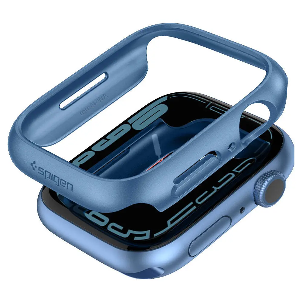Spigen Apple Watch 45Mm Thin Fit Case (Blue) 1