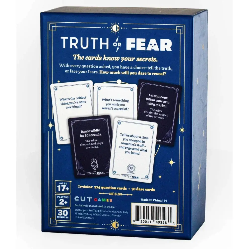 Cut Games Truth Or Fear Dare To Be Honest Party Game 2