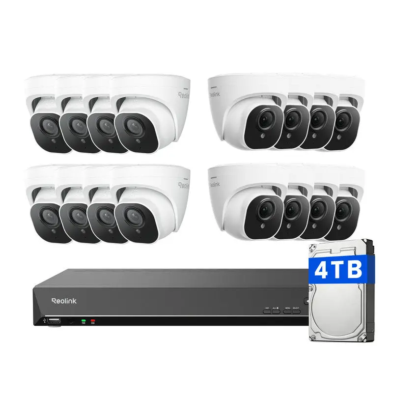 Reolink 4K 8Mp Cctv 16*Poe Security Cameras With 16Ch Nvr 1