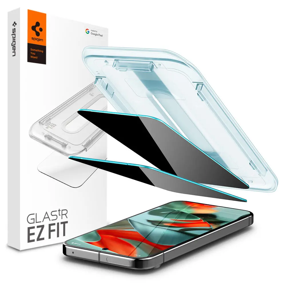 Spigen Google Pixel 10 Pro Xl Glas.Tr Ez Fit Privacy 2Pcs Glass Screen Protector - Black 2
