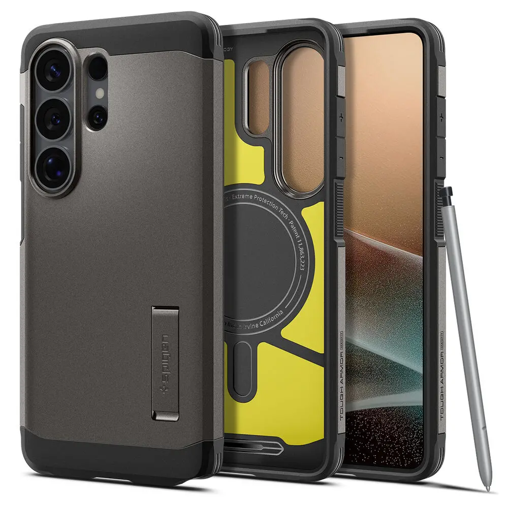 Spigen Galaxy S26 Ultra Tough Armor (Magfit) Case (Gunmetal) 1