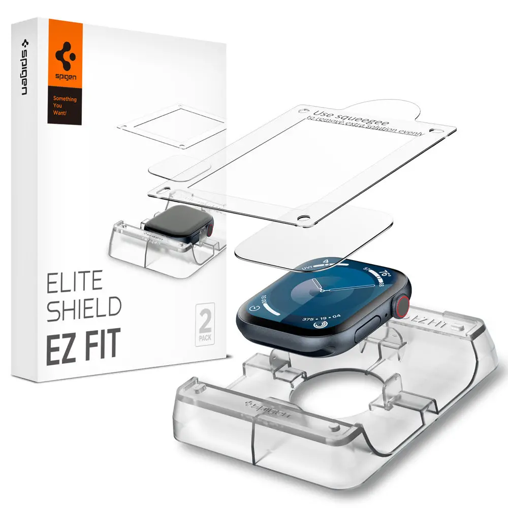 Spigen Apple Watch 42Mm Elite Shield Ez Fit Screen Protector 2Pcs (Clear) 1
