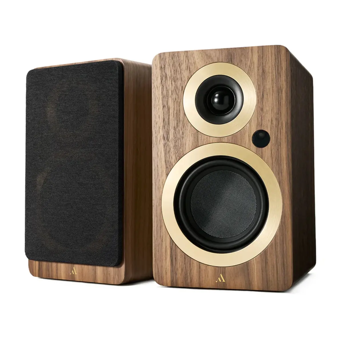 Argon Audio Forte Walnut A4 Wifi Bookshelf Speakers 1