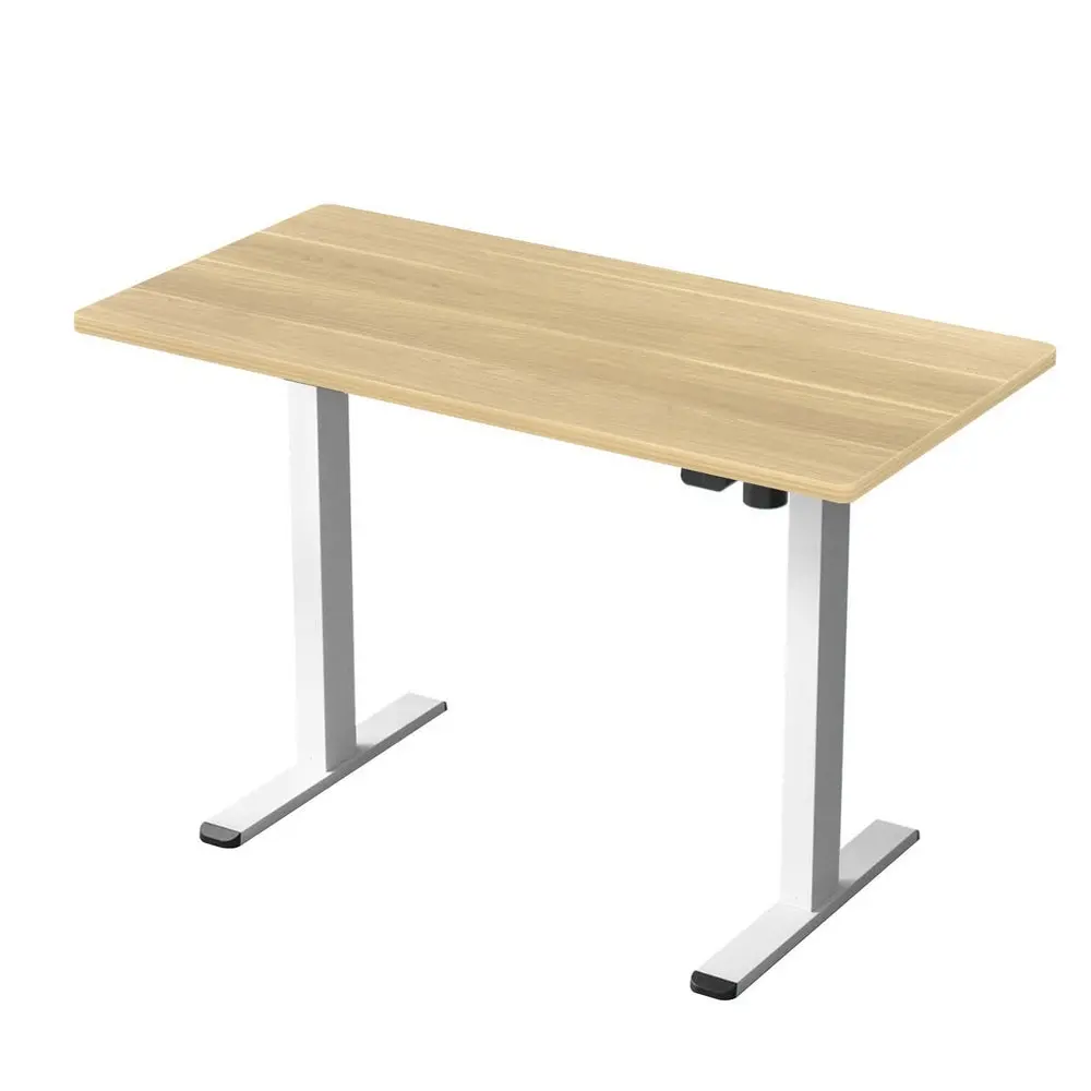 Artiss Standing Desk Motorised Sit Stand Desks White Oak 140Cm 1