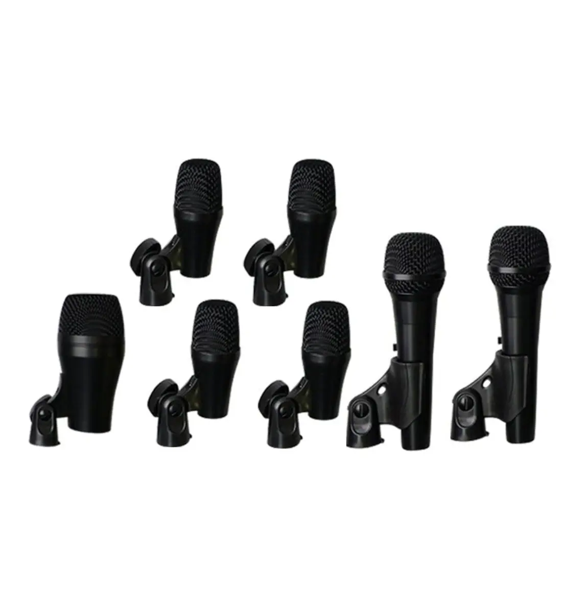 Weconics 7 Piece Drum Microphone Kit Bass Snare Tom Overhead Mics 1