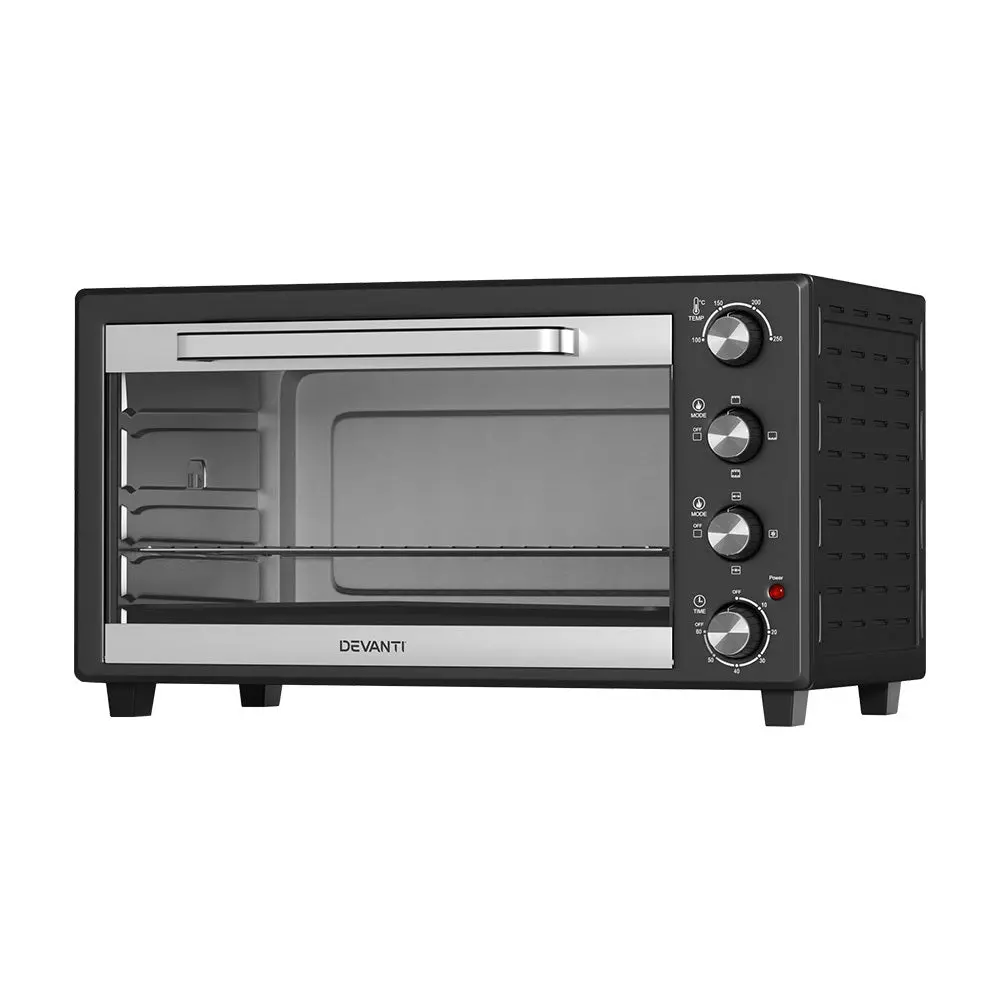 Devanti 60L Convection Oven Electric Fryer Ovens 2000W 1