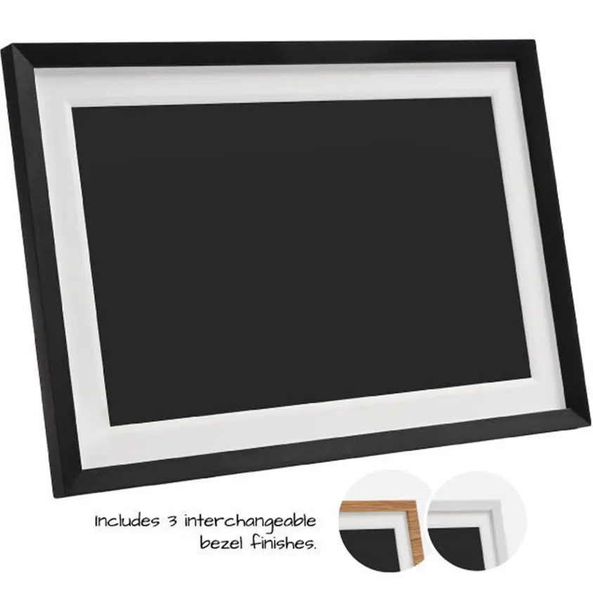 Nivo Frameo 10.1" Fhd Smart Wifi Digital Photo Video Frame 3 Interchangeable Bezel Finishes 1