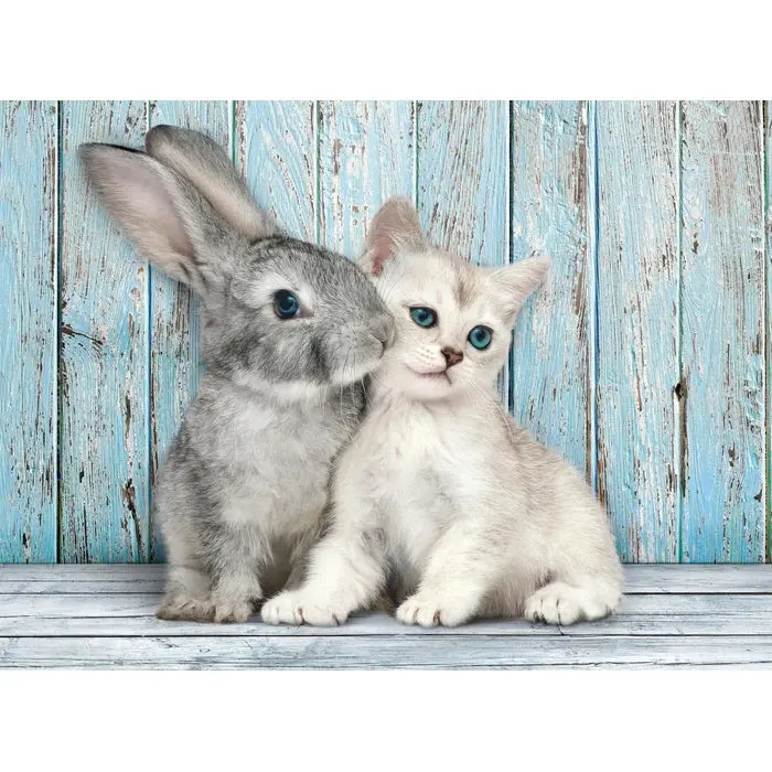 500Pc Cat And Bunny Puzzle 1