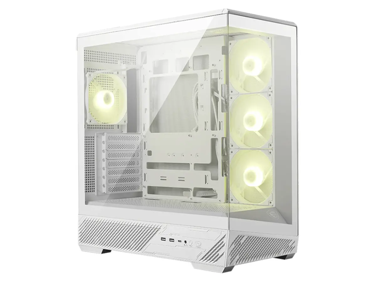 Msi Mag Pano 130R Pz Atx Mid-Tower Gaming Case - White 1