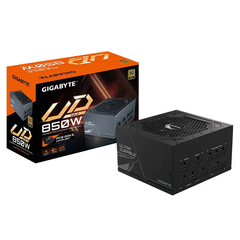 Gigabyte 850W 80+ Gold Fully Modular Pcie 5.0 Atx Power Supply (Gp-Ud850gm Pg5) 1