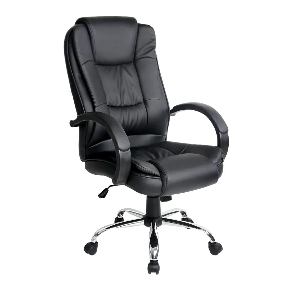 Artiss Executive Office Chair Leather Tilt (Black) 1