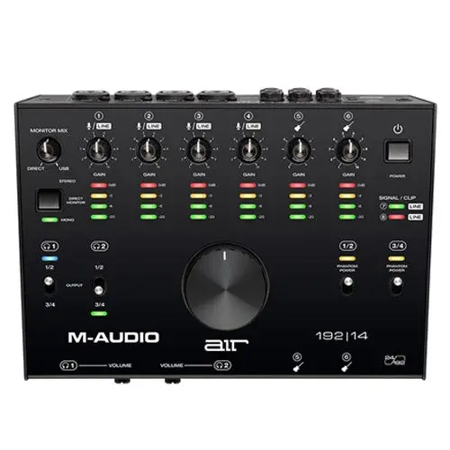 M-Audio Air 192/14 Usb 8X4 Audio Interface With Midi & Monitoring (Black) 1