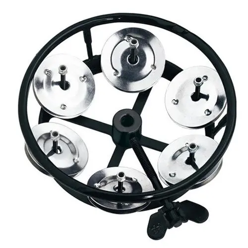 Meinl Percussion Hihat Tambourine Stainless Steel Jingles Black 1