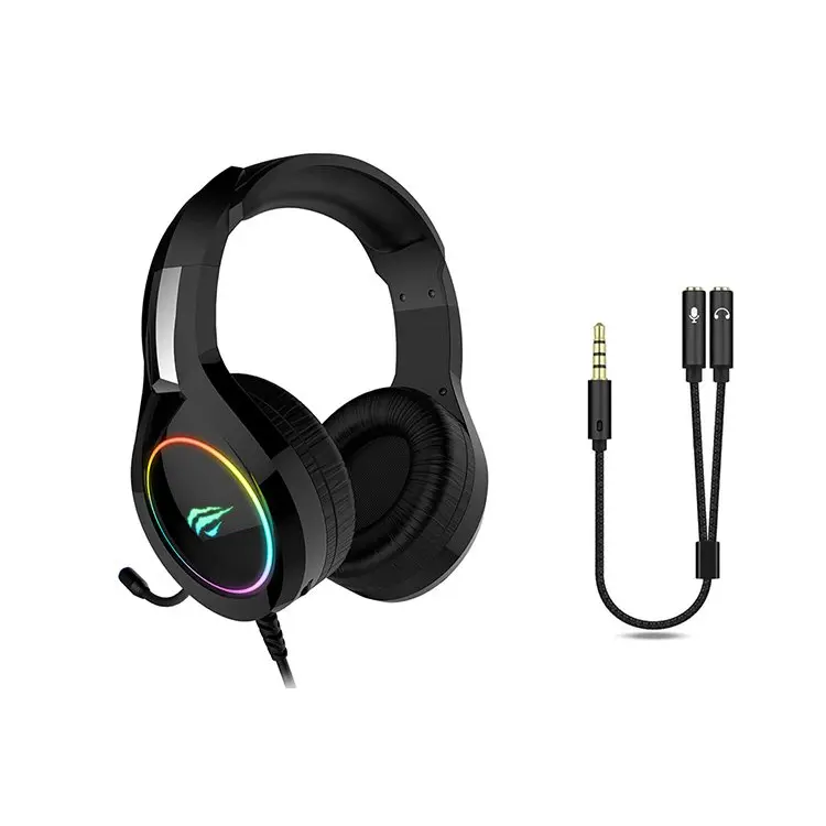 Havit Hv-H2232d Gaming Rgb Headset + 3.5Mm Headset Mic Splitter Xbox 1
