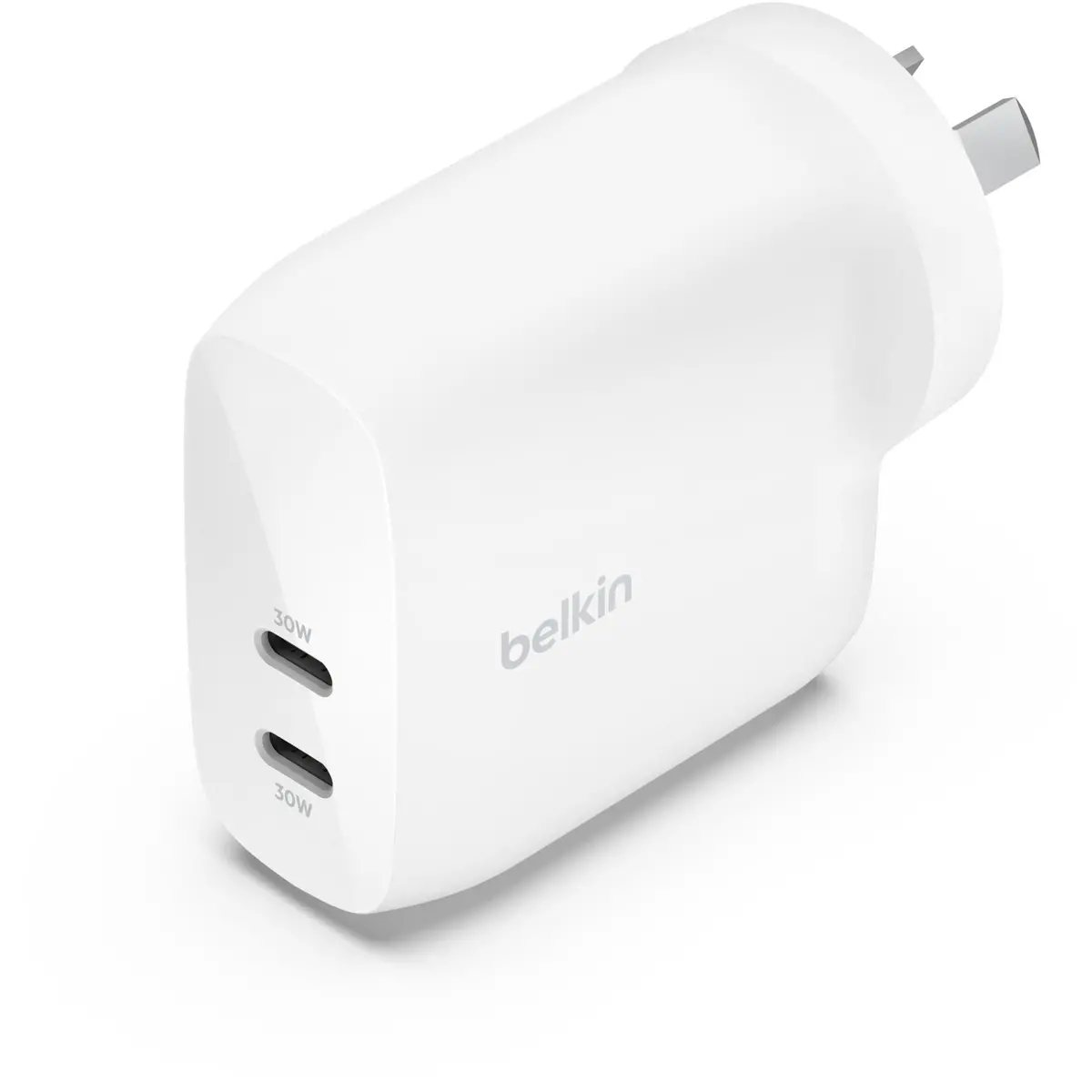 Belkin Boostup Charge Dual Usb-C Wall Charger With Pps 60W (White) 1