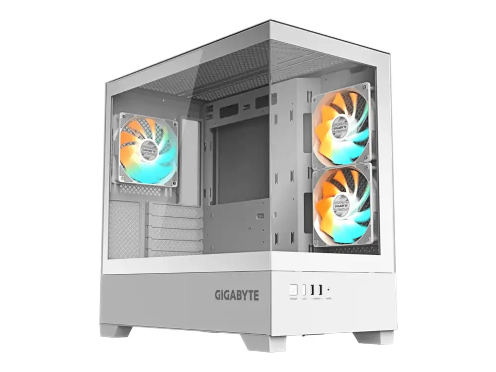 Gigabyte C201 Panoramic Ice Tempered Glass Matx Mid-Tower Case 1