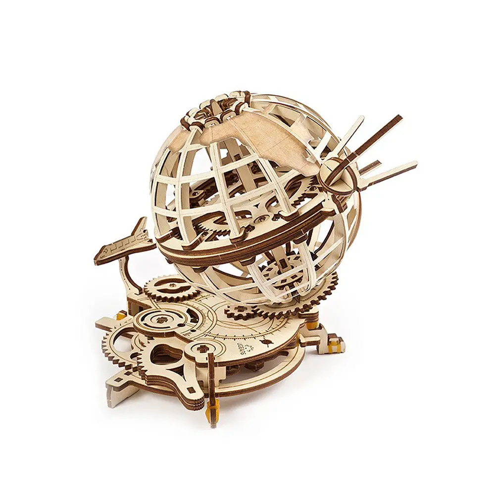Ugears 3D Puzzle Diy Model Kit Globus With Removable Modules 1