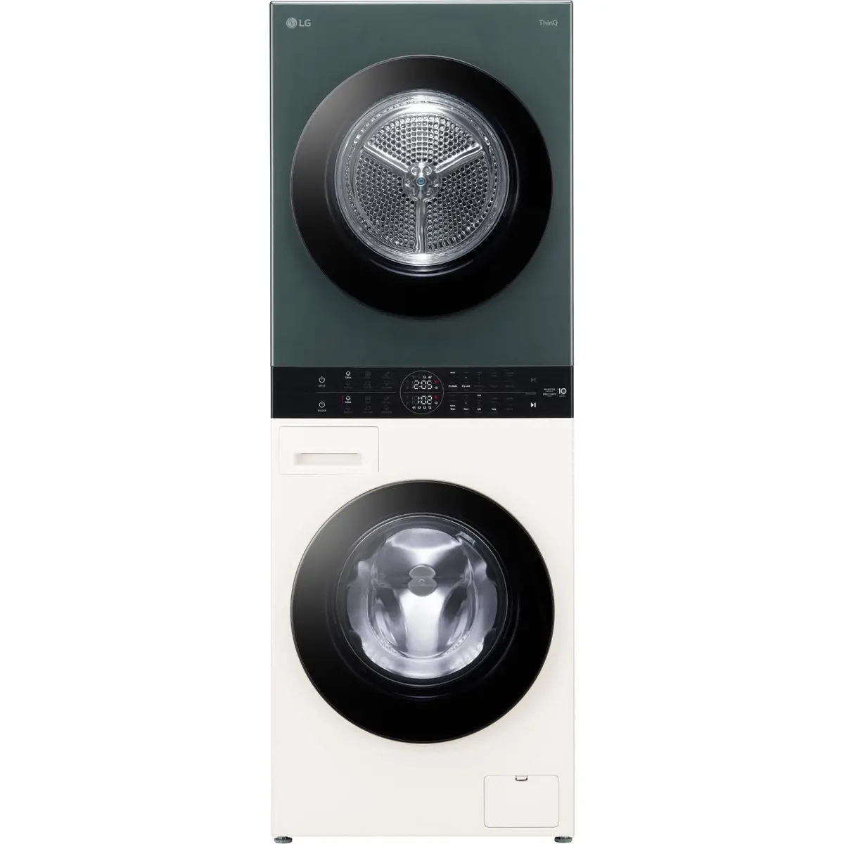 Lg Wwt-1209Fgb 12Kg Washtower™ All-In-One Stacked Washer & Dryer (Forest Green & Beige) 1