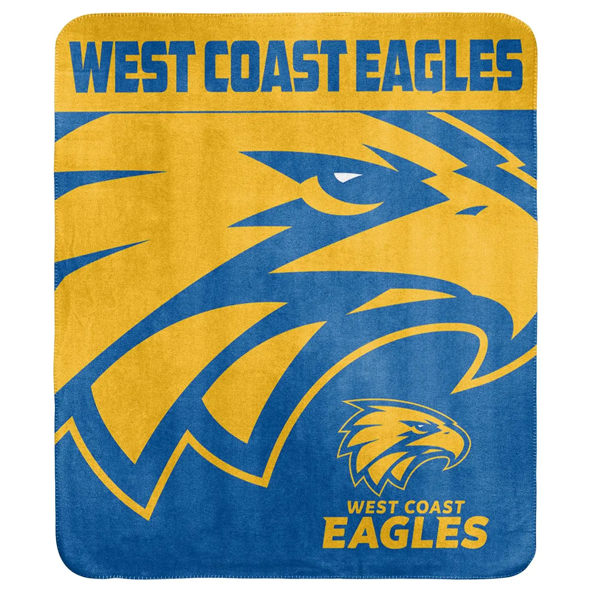 Afl - West Coast Eagles - Polar Fleece Throw Rug 1