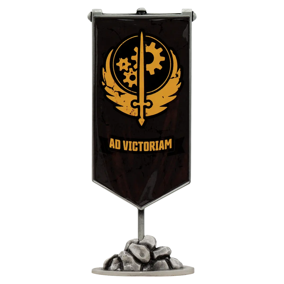 Fanattik Limited Edition Fallout Brotherhood Of Steel Metal Banner 1