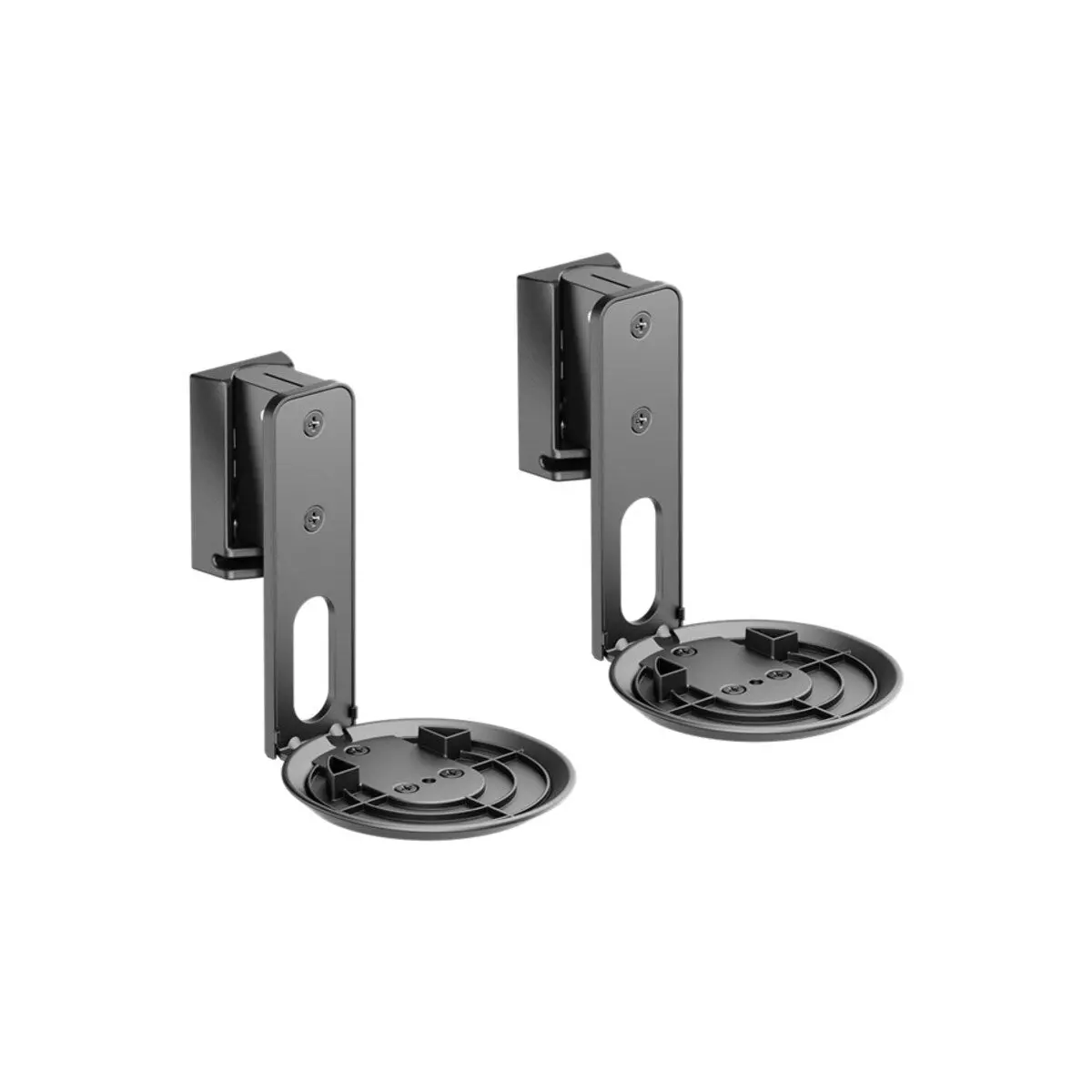 Goobay Speaker Wall Mount Modern Era 1 Flex, 2 Pieces, Compatible With The Sonos Era 100, Swivelling And Tilting Speaker Mount - Black 1