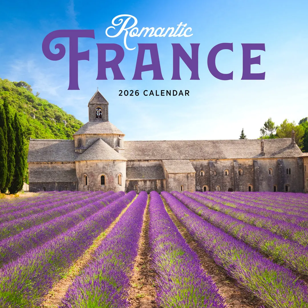 Paper Pocket Romantic France 2026 Calendar 1
