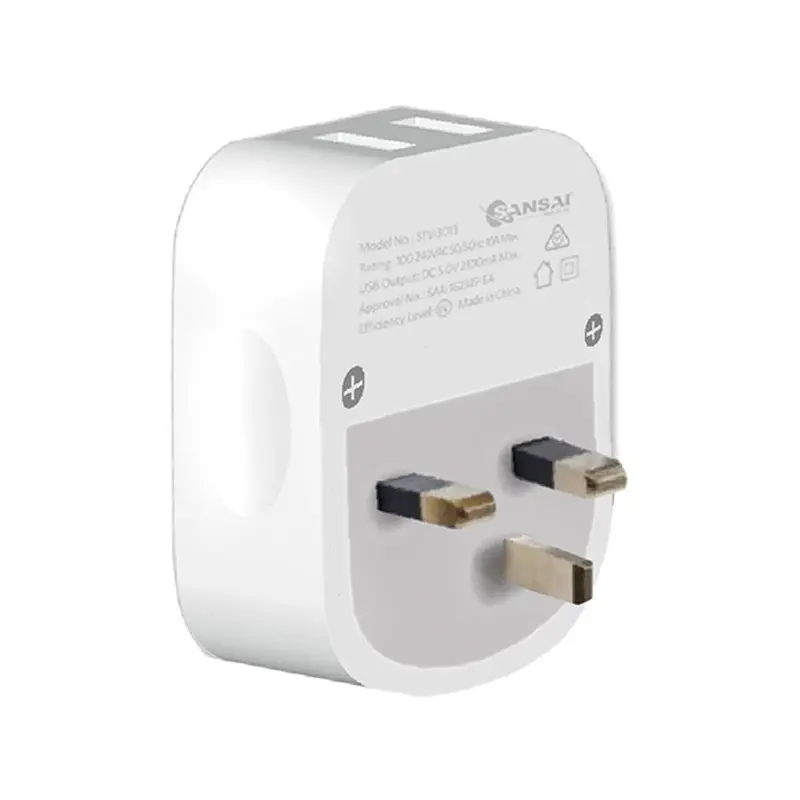 Sansai Travel Adaptor With 2 X Usb Ports - Au/Uk Region 1