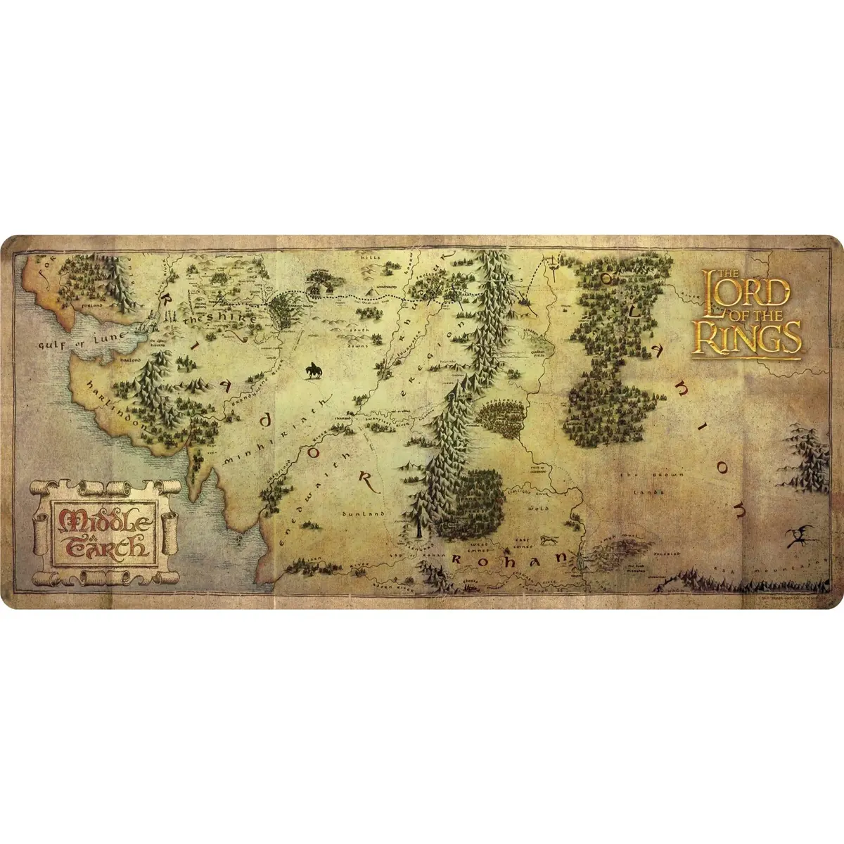 Lord Of The Rings - Map - Xxl Gaming Mat 1