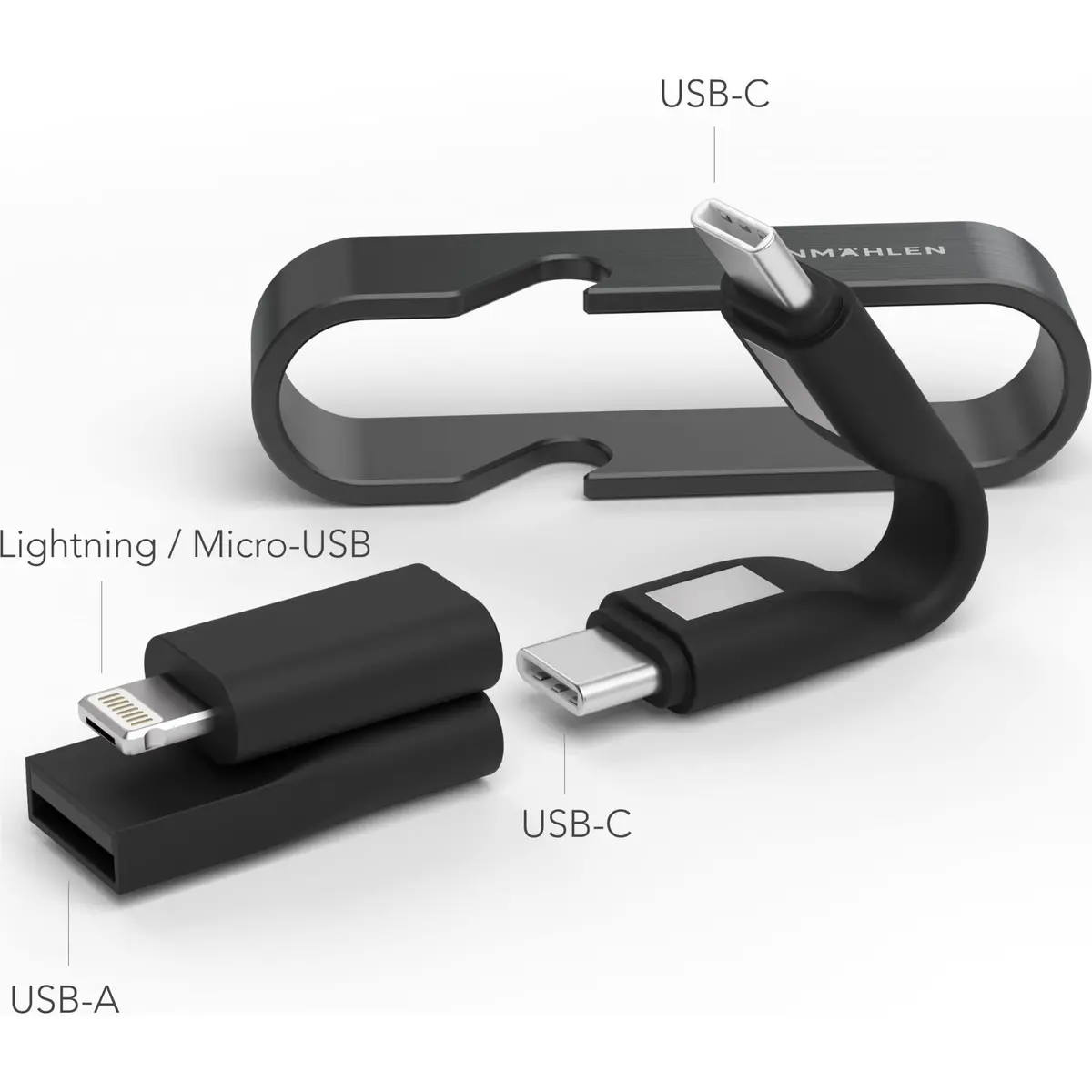 Vonmahlen High Six 6-In-1 Charge Cable All Keyring (Black) 2