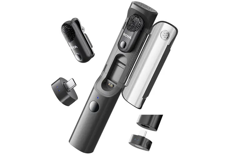 Boya Magic Transformable Al-Powered Mini Wireless Microphone 1