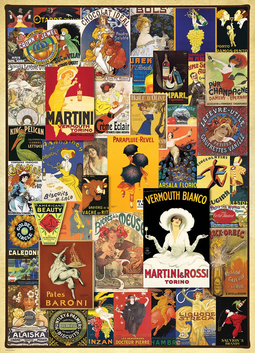 Eurographics 1000Pc Variety Vintage Posters Puzzle 2