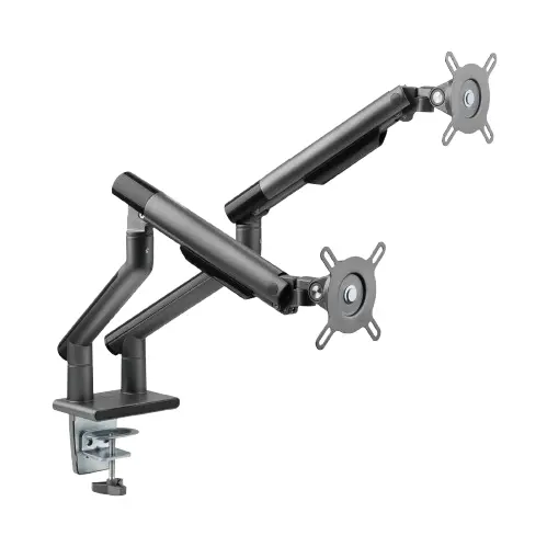 Desky Dual Slim Aluminium Monitor Arm - Space Grey 1