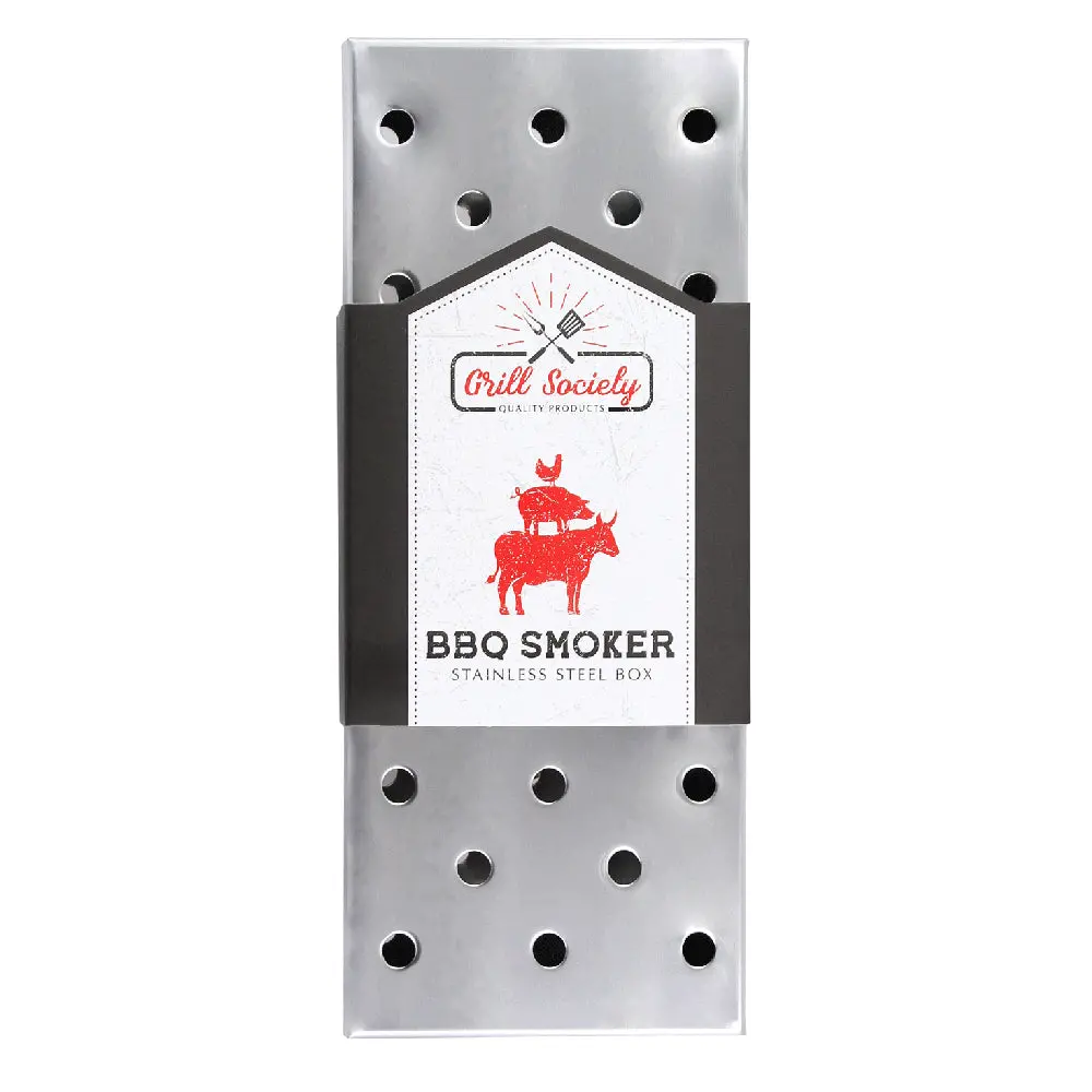 Grill Society Bbq Smoker Box (Stainless Steel) 1