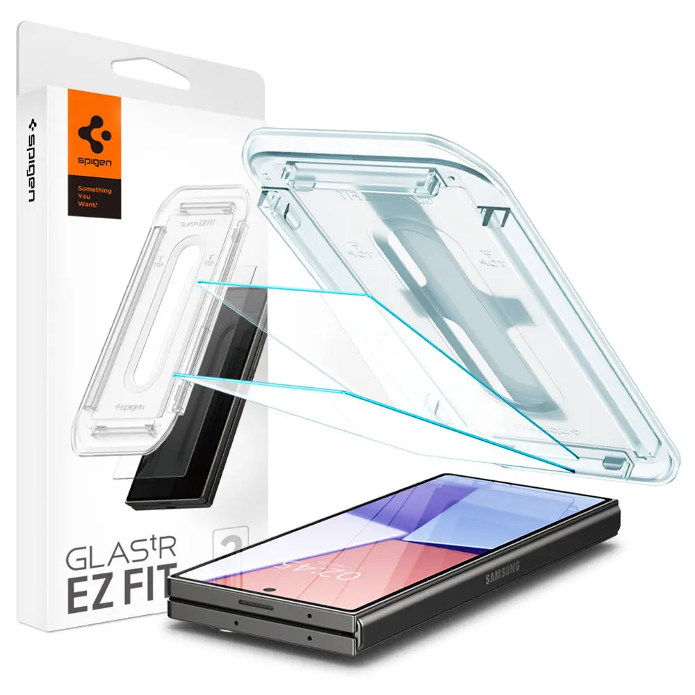 Spigen Samsung Galaxy Z Fold 6 Ez Fit Glas.Tr Slim 2Pcs Glass Screen Protector - Clear 1