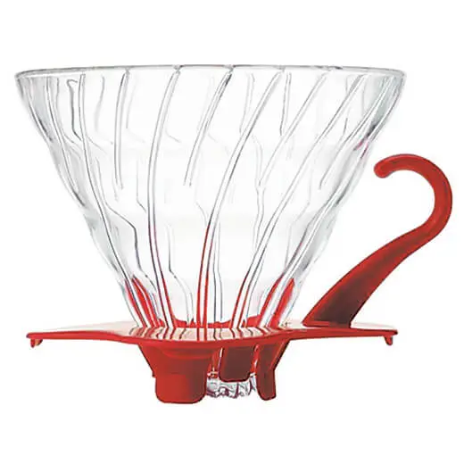 Hario Glass V60 Dripper - 2 Cup / Red 1