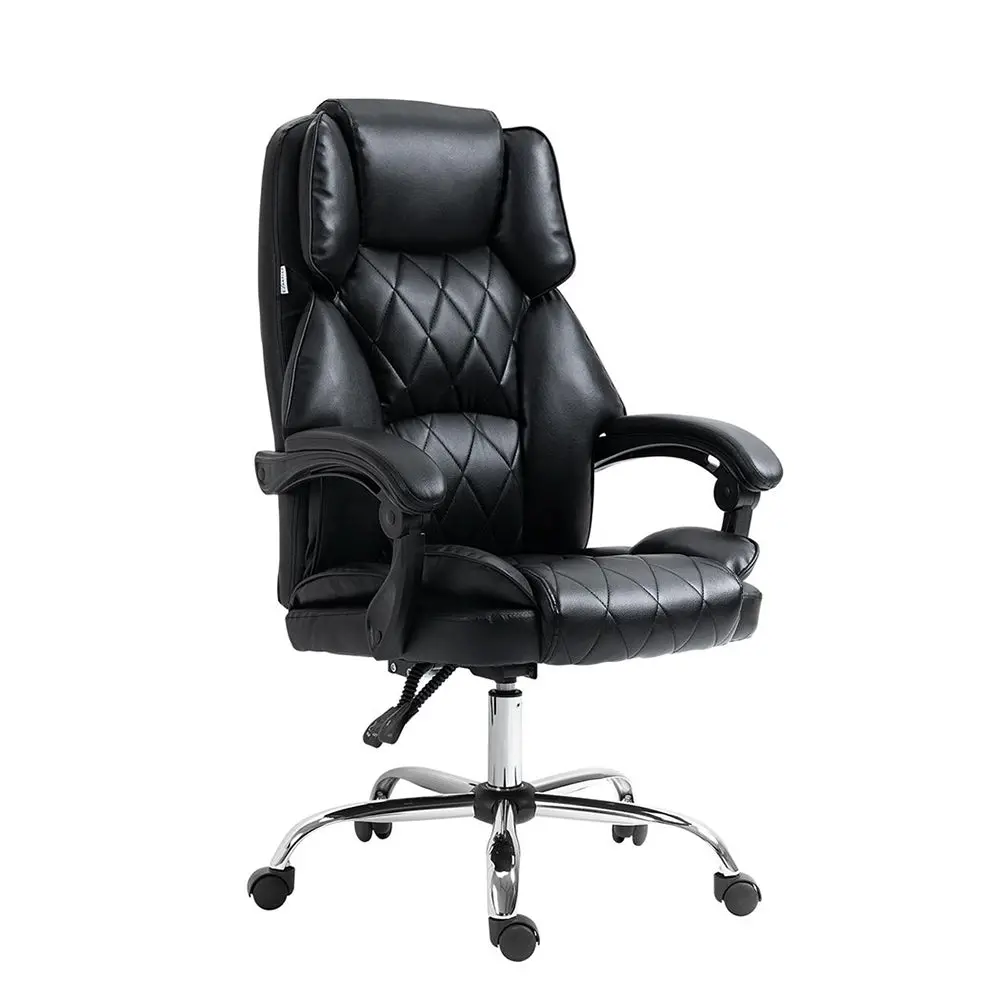Artiss Executive Office Chair Leather Recliner (Black) 1