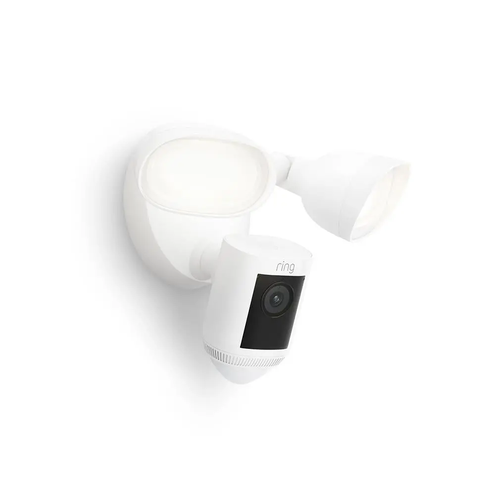 Ring Floodlight Security Camera Pro 2K Wired (White) 1