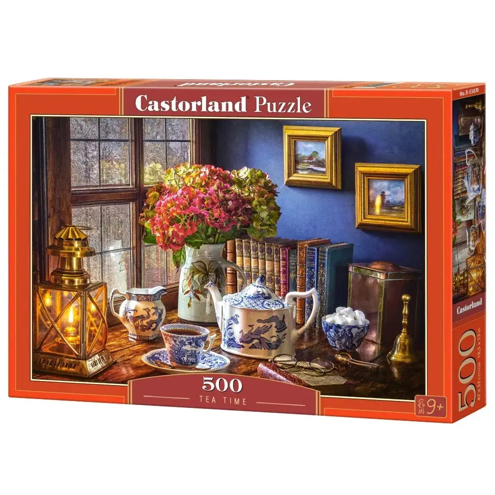 Castorland 500Pc Tea Time (Floral) Puzzle 1
