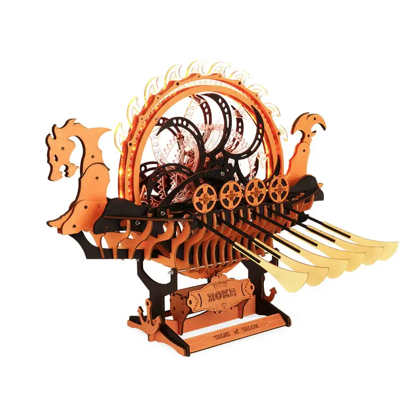 Robotime Mechanical Models Viking Dragon Ship 1
