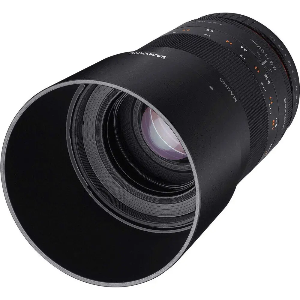 Samyang 100Mm F2.8 Umc Ii Macro Lens For Nikon Ae Full Frame (Black) 1