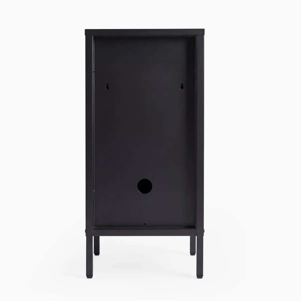 Desky Sidekick Metal Locker Cabinet - Dark Grey / Left Opening 2