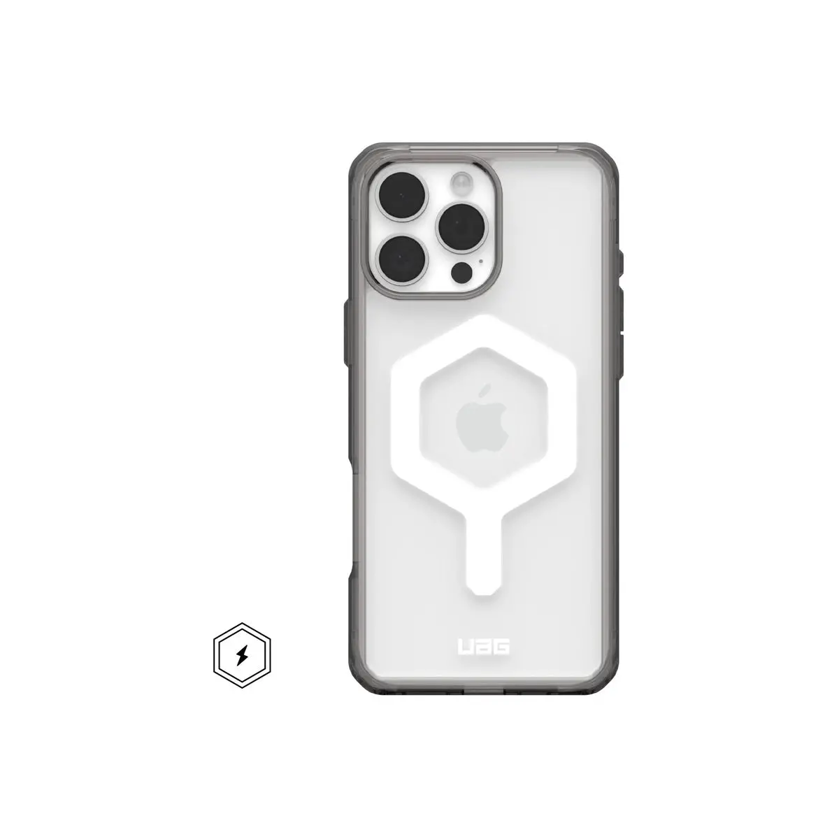 Uag Plyo Magsafe Compatible Phone Case For Iphone 16 Pro Max (Ice/White) 1
