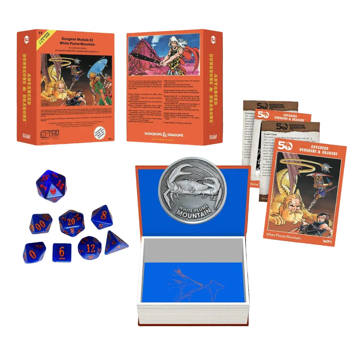 D&D Beadle & Grimm's Classic Module Collection White Plume Mountain Dice & Accessories Set 1
