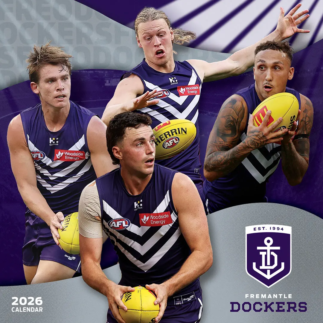 Paper Pocket Afl Fremantle Dockers 2026 Calendar 1