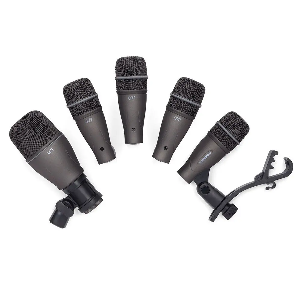 Samson Dk705 Drum Kit And Microphone Set Audio Recording With Case 5Pc 1