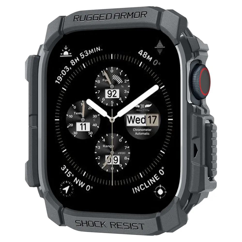 Spigen Apple Watch 46Mm Rugged Armor Case (Dark Grey) 1